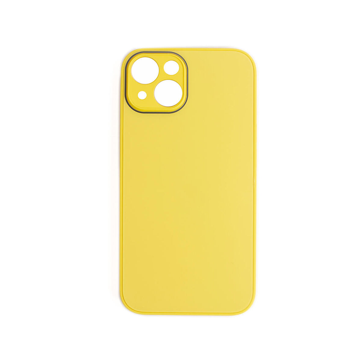 ScHitec Deluxe İphone 14 Plus Mat Kılıf Sarı