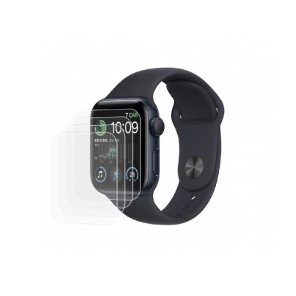 Apple Watch SE 2 40mm Ön Darbe Emici Ekran Koruyucu Nano Cam (4 Adet)
