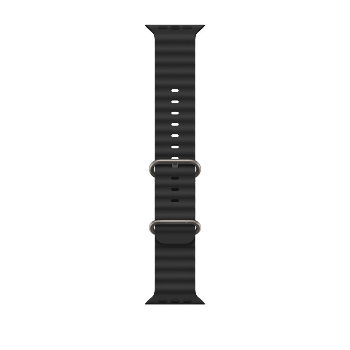 ScHitec 42-49mm Yeni Nesil Apple Uyumlu Akıllı Saat Kordonu Silikon Siyah