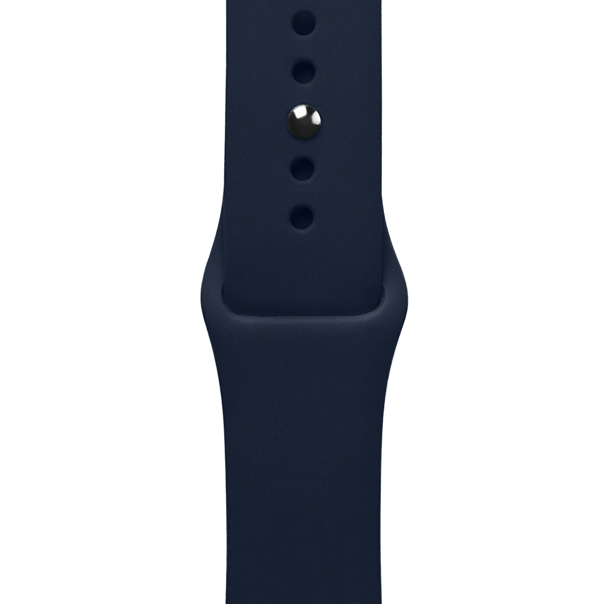 ScHitec 42-49mm Yeni Nesil Apple Uyumlu Akıllı Saat Kordonu Silikon Lacivert