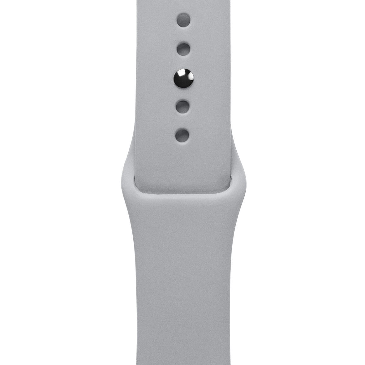 ScHitec 42-49mm Yeni Nesil Apple Uyumlu Akıllı Saat Kordonu Silikon Gri