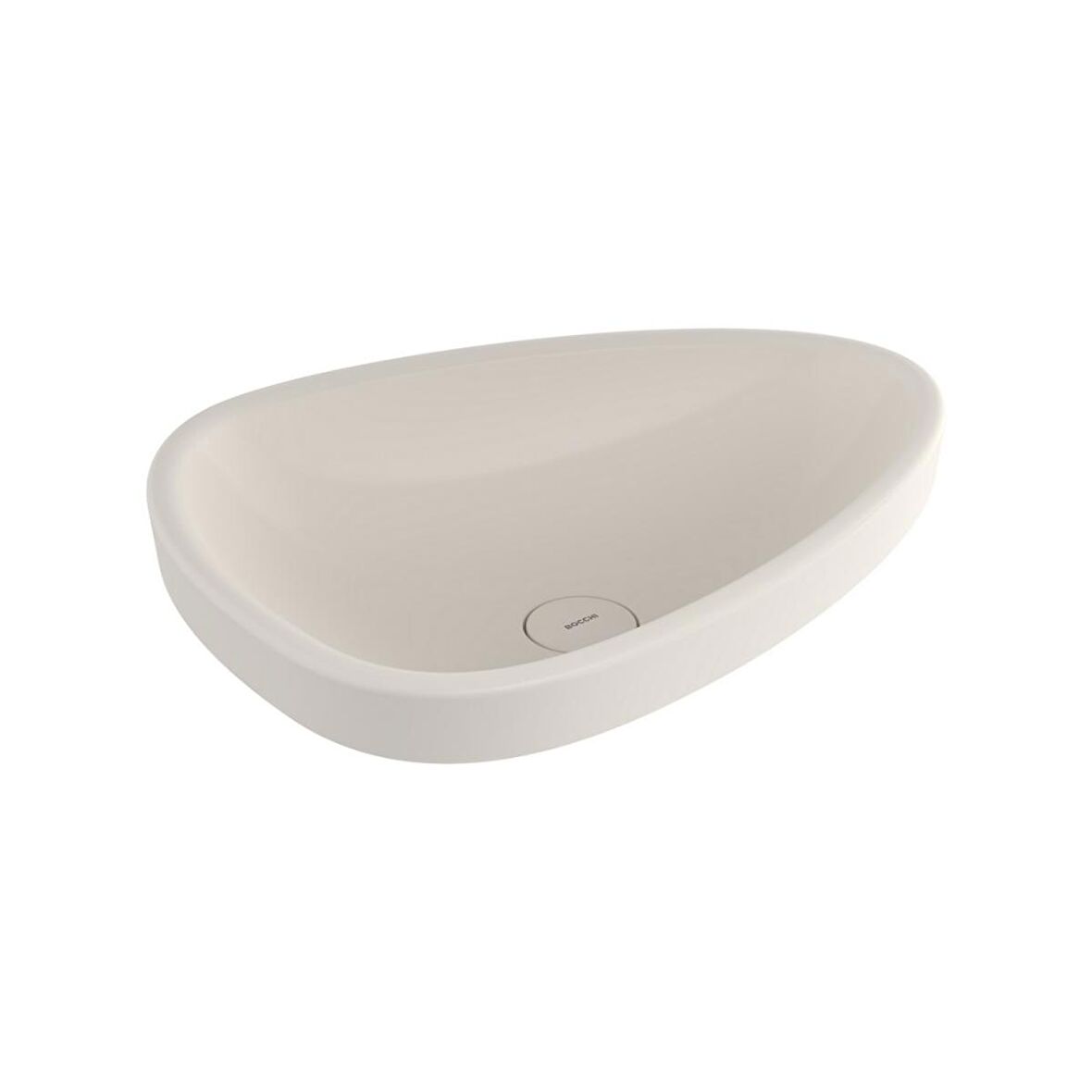 Bocchi Etna 58 cm Tezgah Üstü Lavabo Parlak Bisküvi