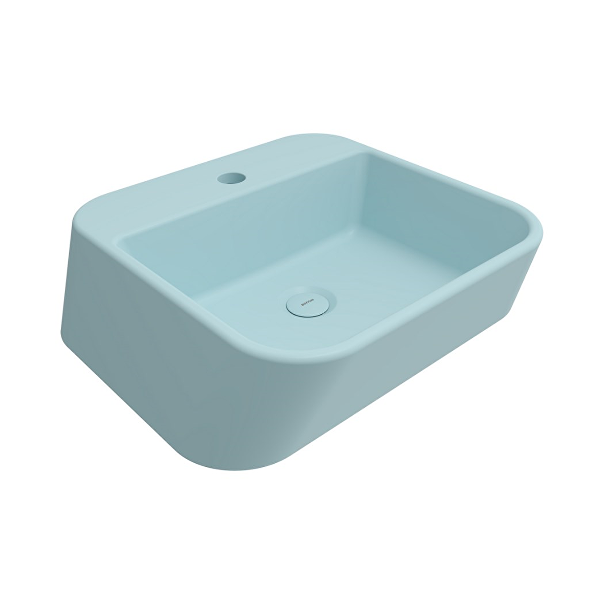 Bocchi Firenze Çanak Lavabo 50 cm Mat Buz Mavisi