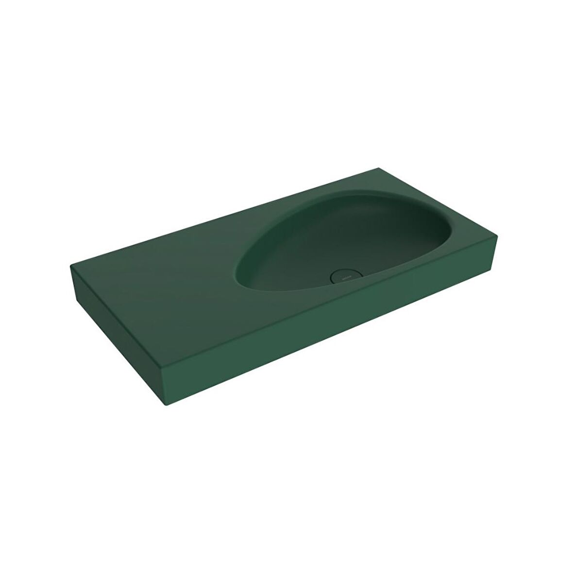 Bocchi Etna 90 cm Etajerli Lavabo Mat Yeşil