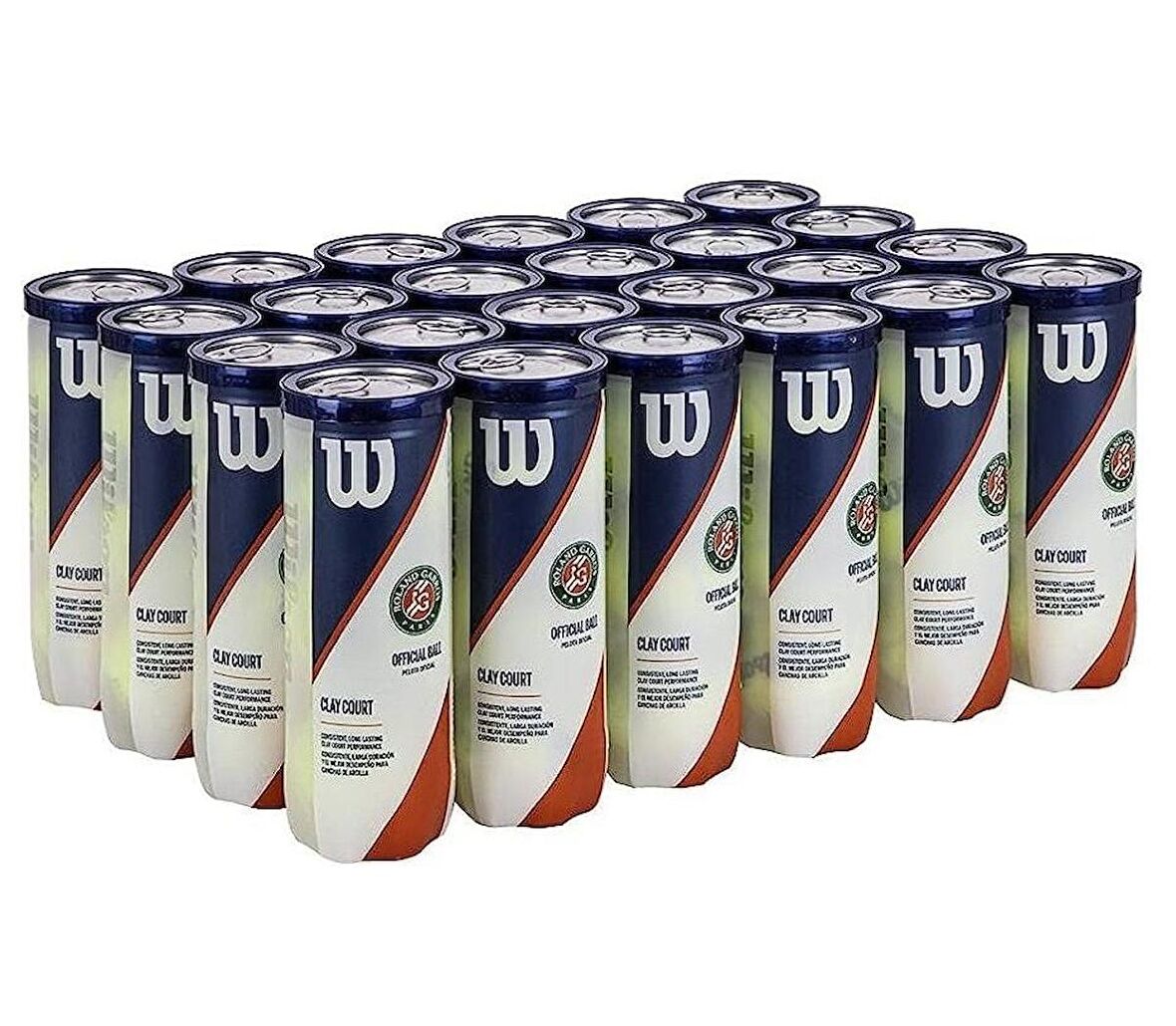 Wilson Roland Garros Clay Court 3'lü Koli Tenis Topu WRT125000