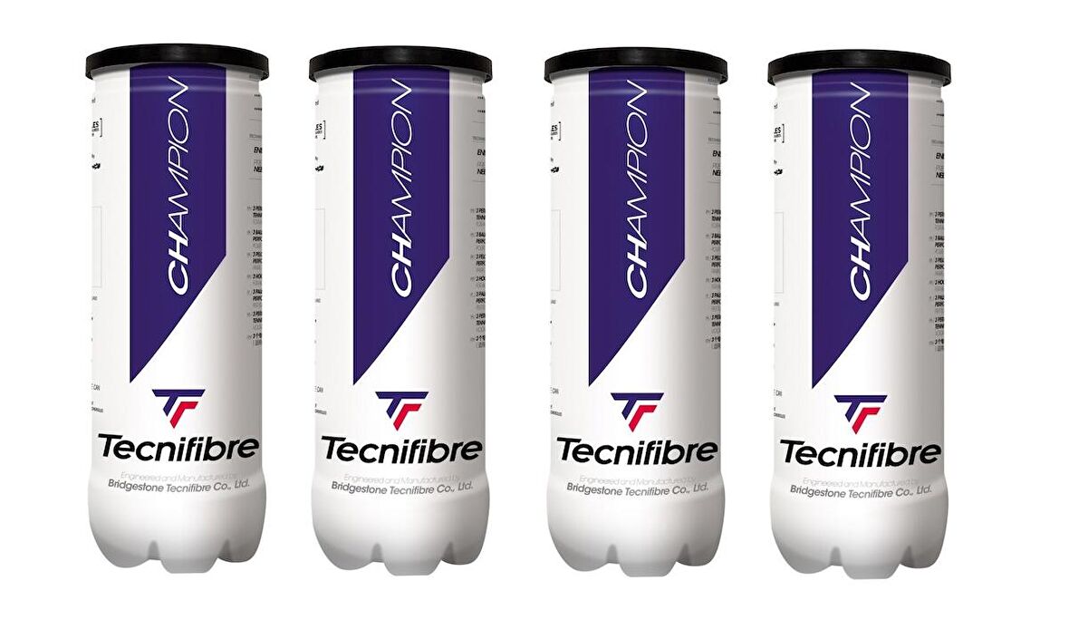 Tecnifibre Champion 3'lü 4 Kutu Tenis Topu