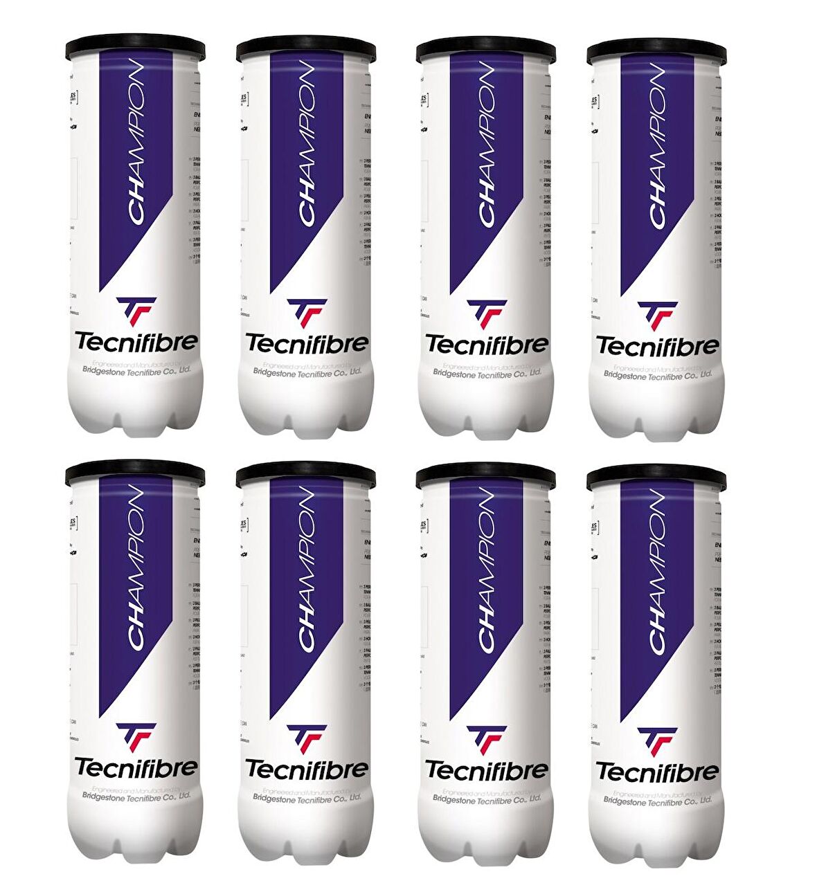 Tecnifibre Champion 3'lü 8 Kutu Tenis Topu