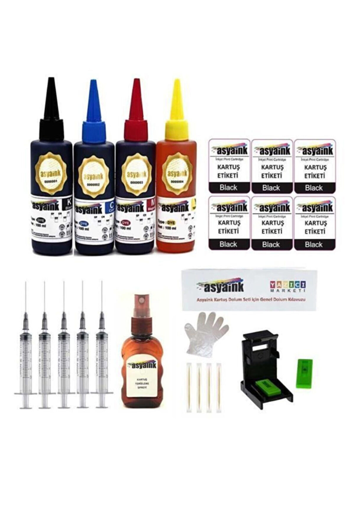 Canon Mg3650/mg3550 Uyumlu Kartuş Dolum Seti 540/541