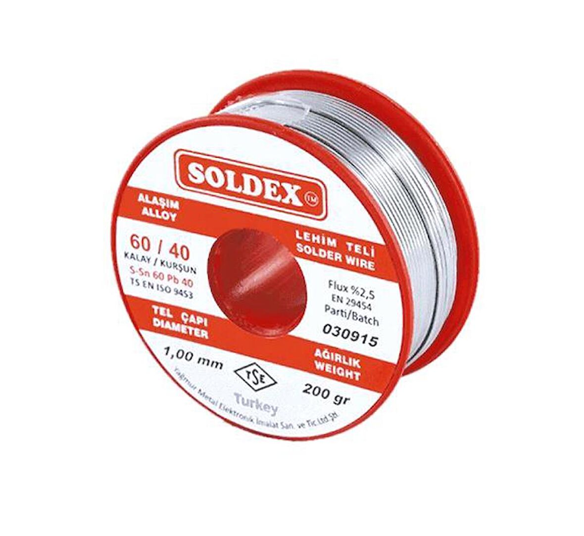 Soldex 1.00 mm 200 gr Lehim Teli 60/40