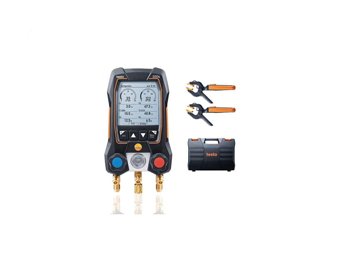 Testo 550S Akıllı Dijital Manifold Seti