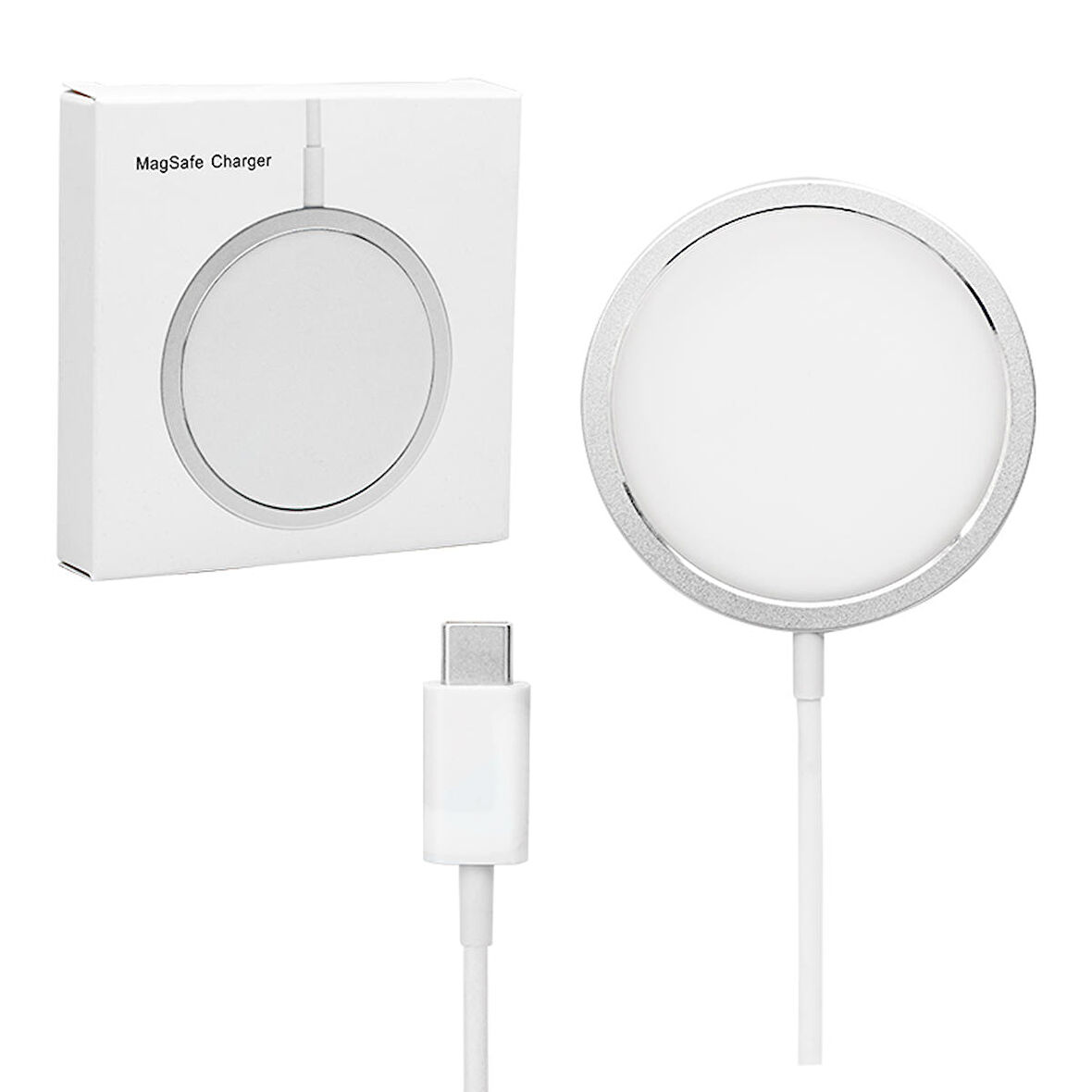 Magnet Wıreless Charger 5V/3A Usb Type-C 5W-7.5W-10W-15W