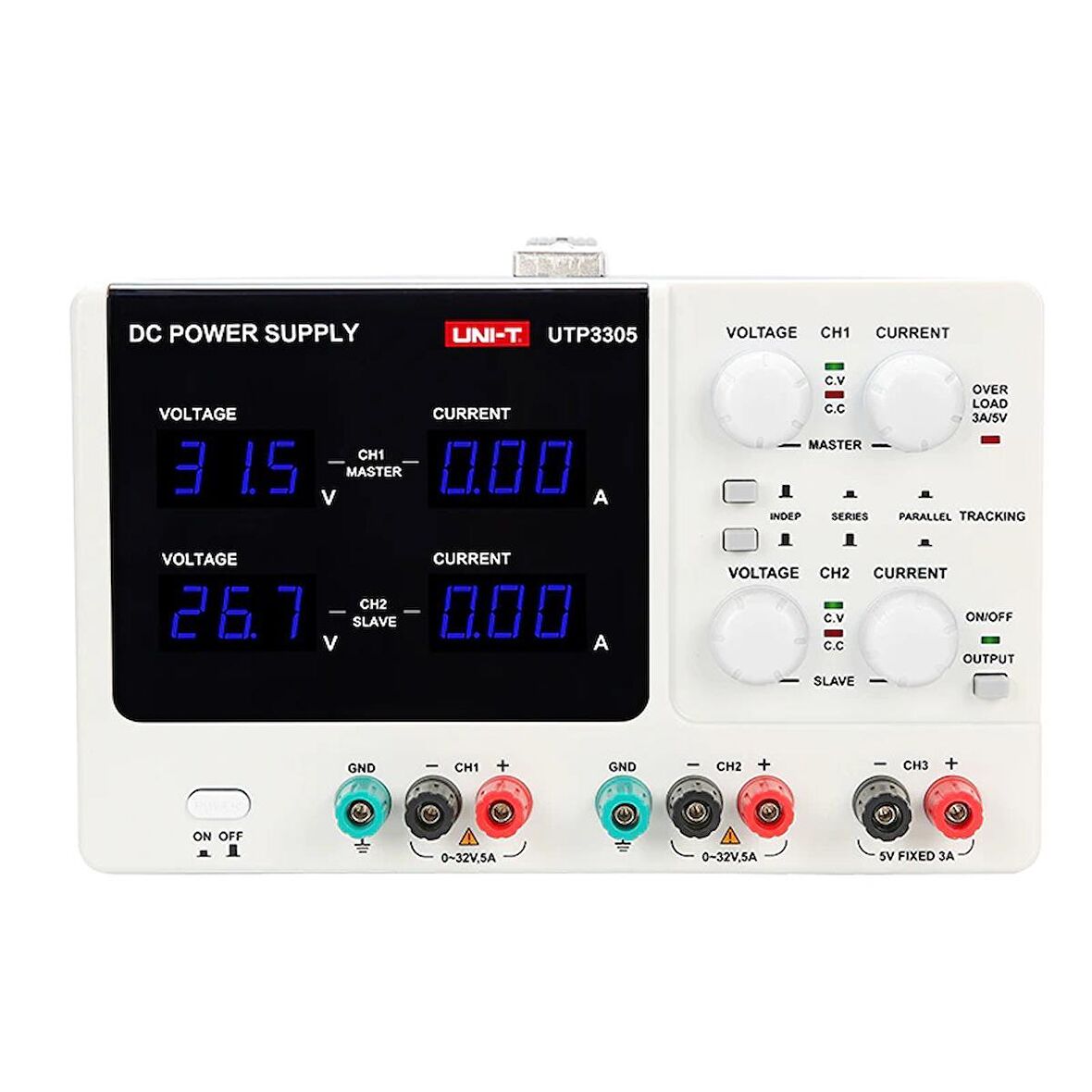 Unit UTP-3305 Dijital DC Güç Kaynağı Çift kanallı 32V / 5A