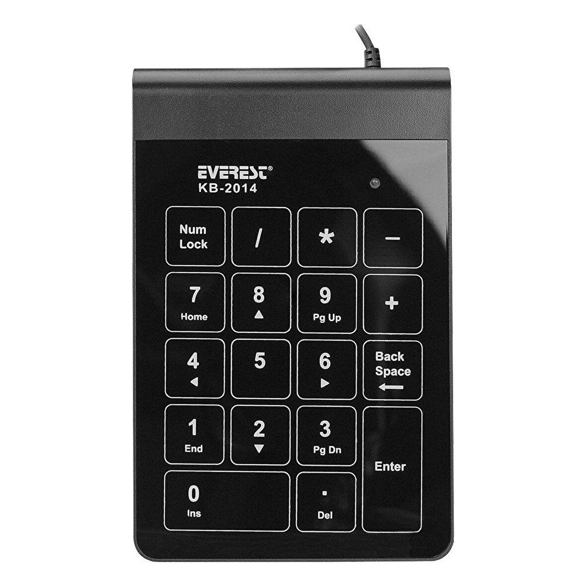 EVEREST KB-2014 USB DOKUNMATİK NUMERİK STANDART KLAVYE SİYAH