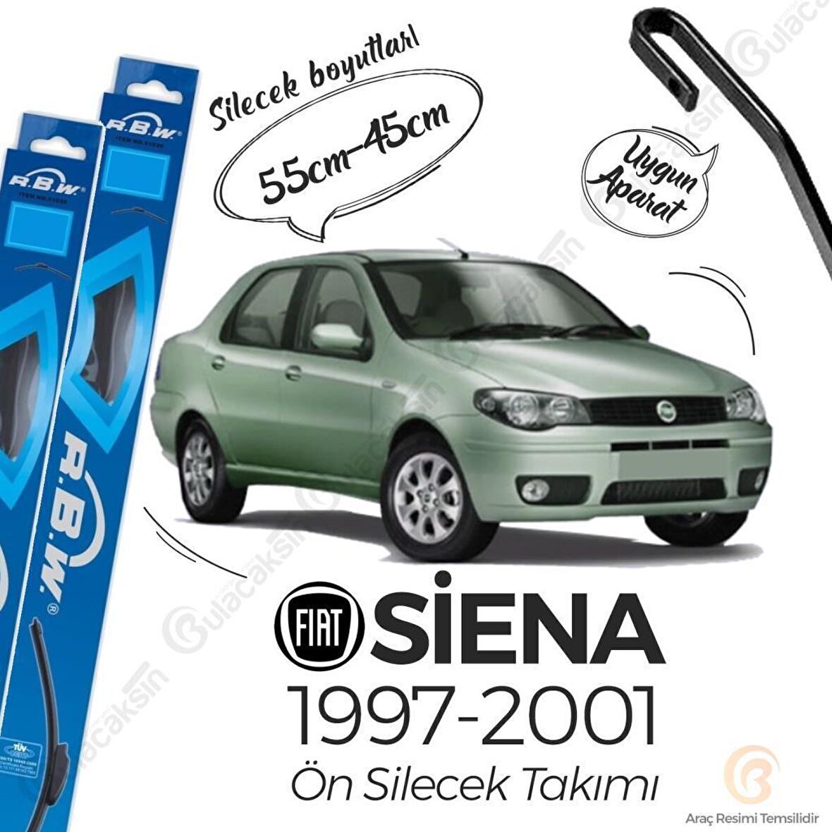 Fiat Siena Muz Silecek Takımı (1998-2002) RBW