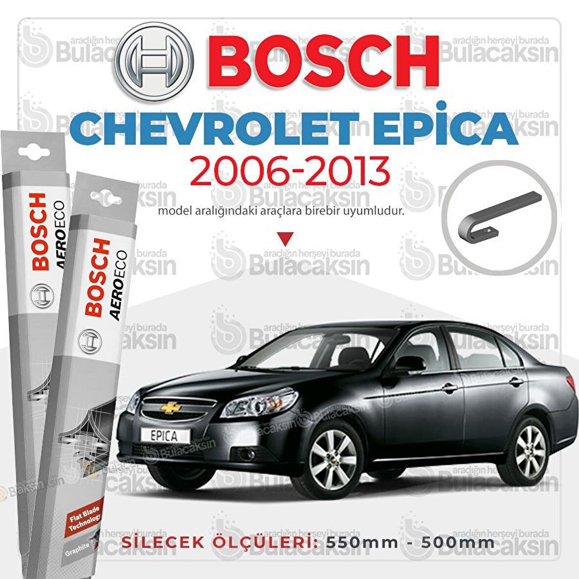 Chevrolet Epica Muz Silecek Takımı (2006-2013) Bosch Aeroeco