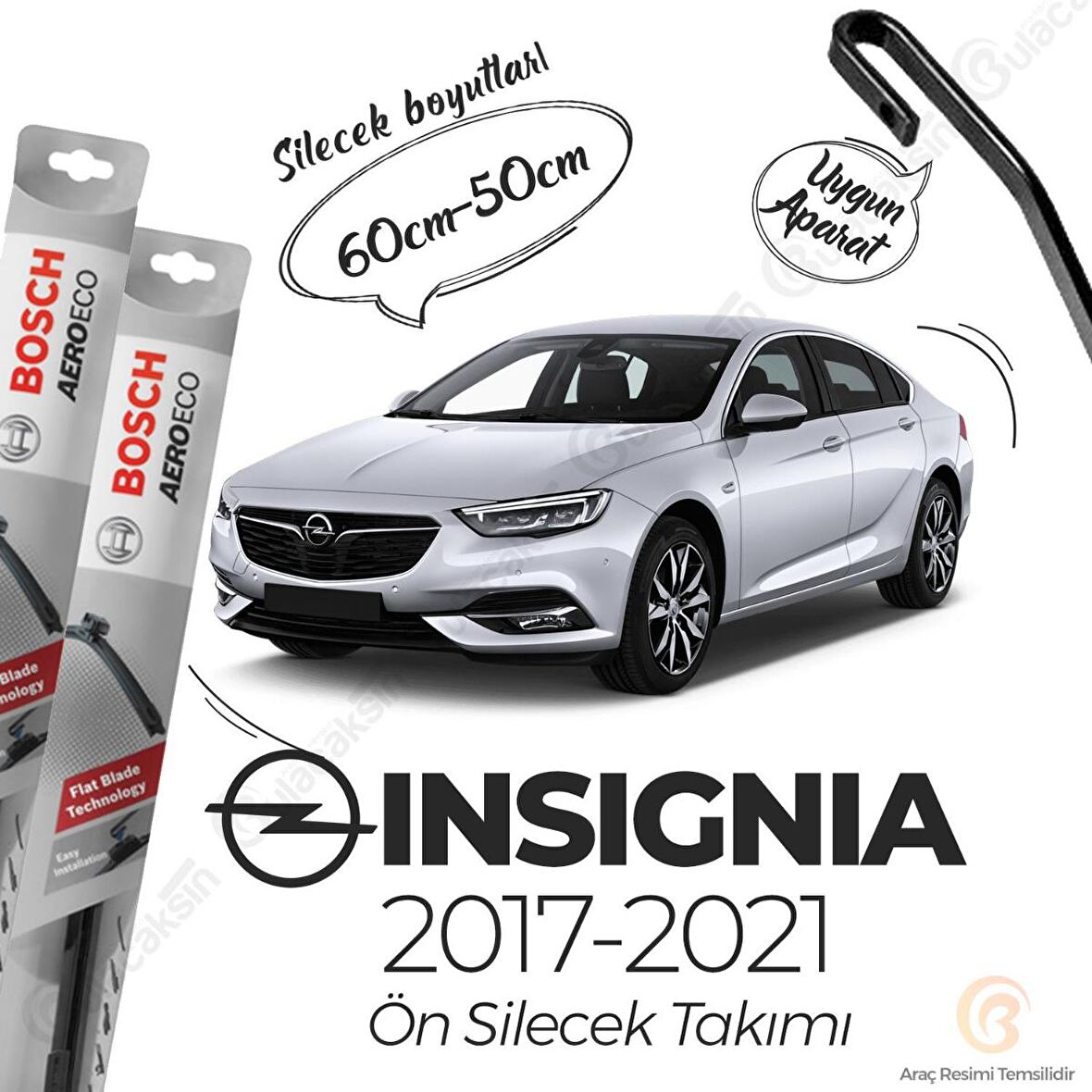 Opel insignia Muz Silecek Takımı (2017-2021) Bosch Aeroeco