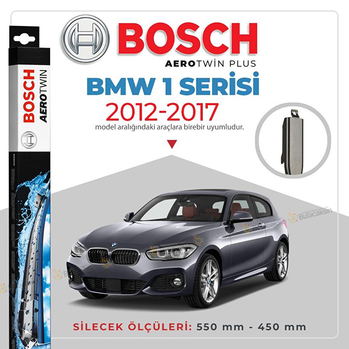 Bmw 1 F20-F21 Muz Silecek Takımı (2012-2017) Bosch Aerotwin