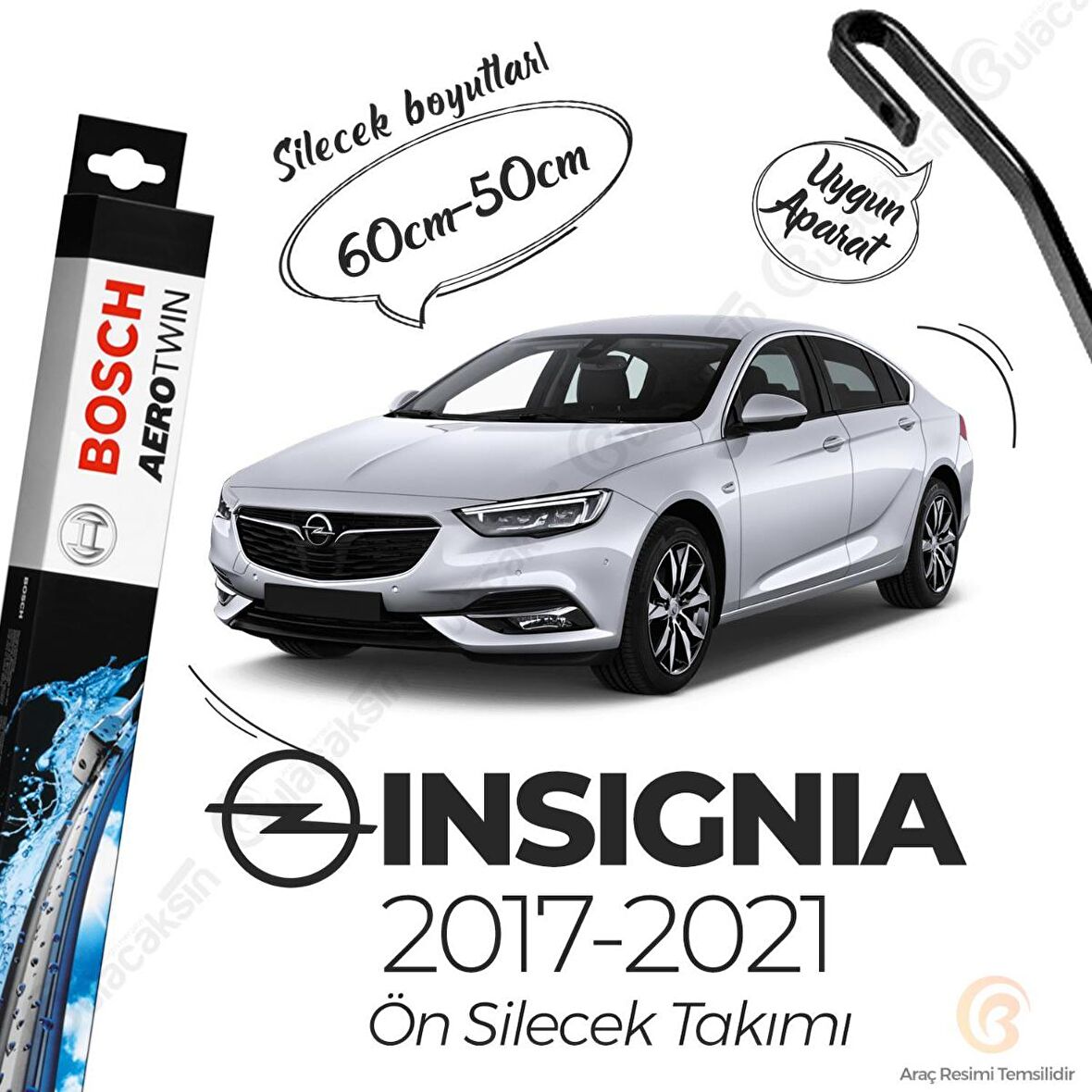 Opel Insignia Muz Silecek Takımı (2017-2019) Bosch Aerotwin