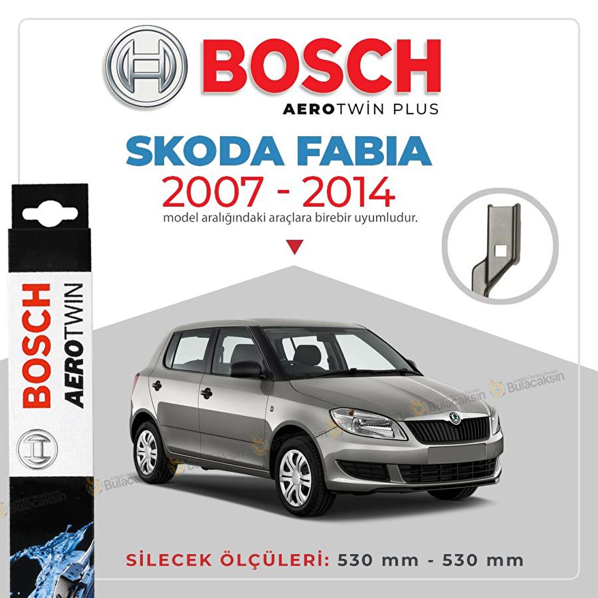 Skoda Fabia Muz Silecek Takımı (2007-2014) Bosch Aerotwin