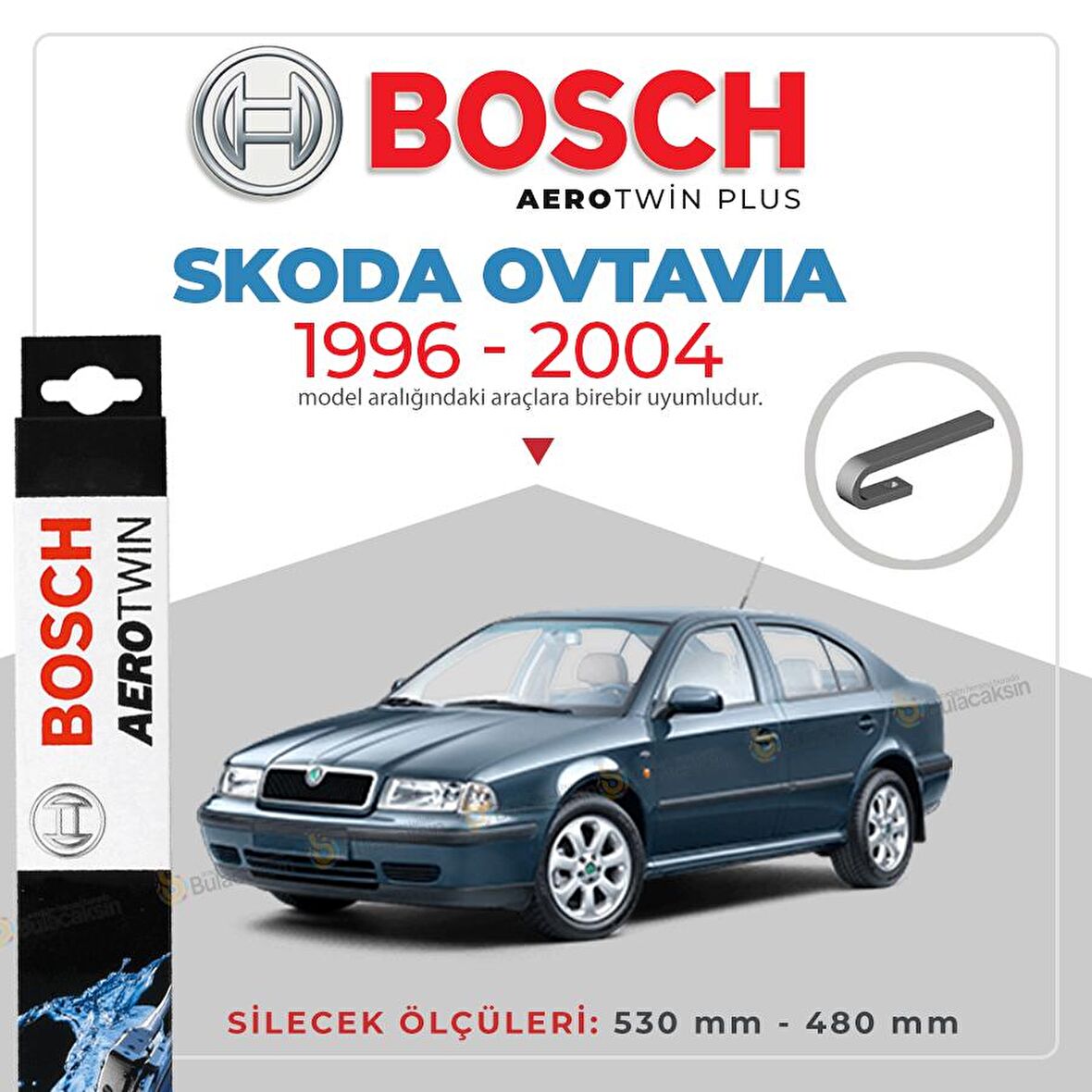 Skoda Octavia Muz Silecek Takımı (1996-2004) Bosch Aerotwin