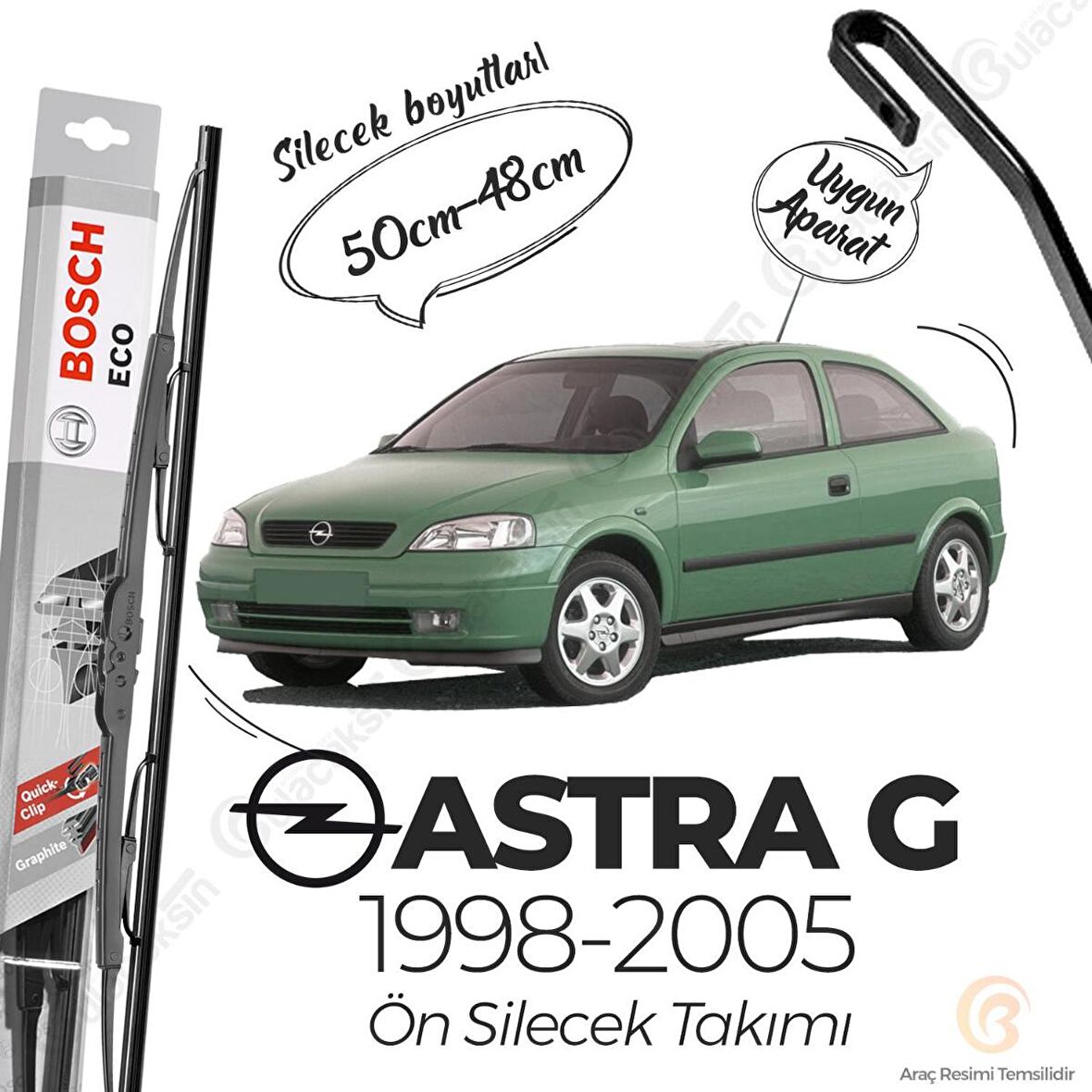 Opel Astra G Ön Silecek Takımı (1998-2005) Bosch ECO