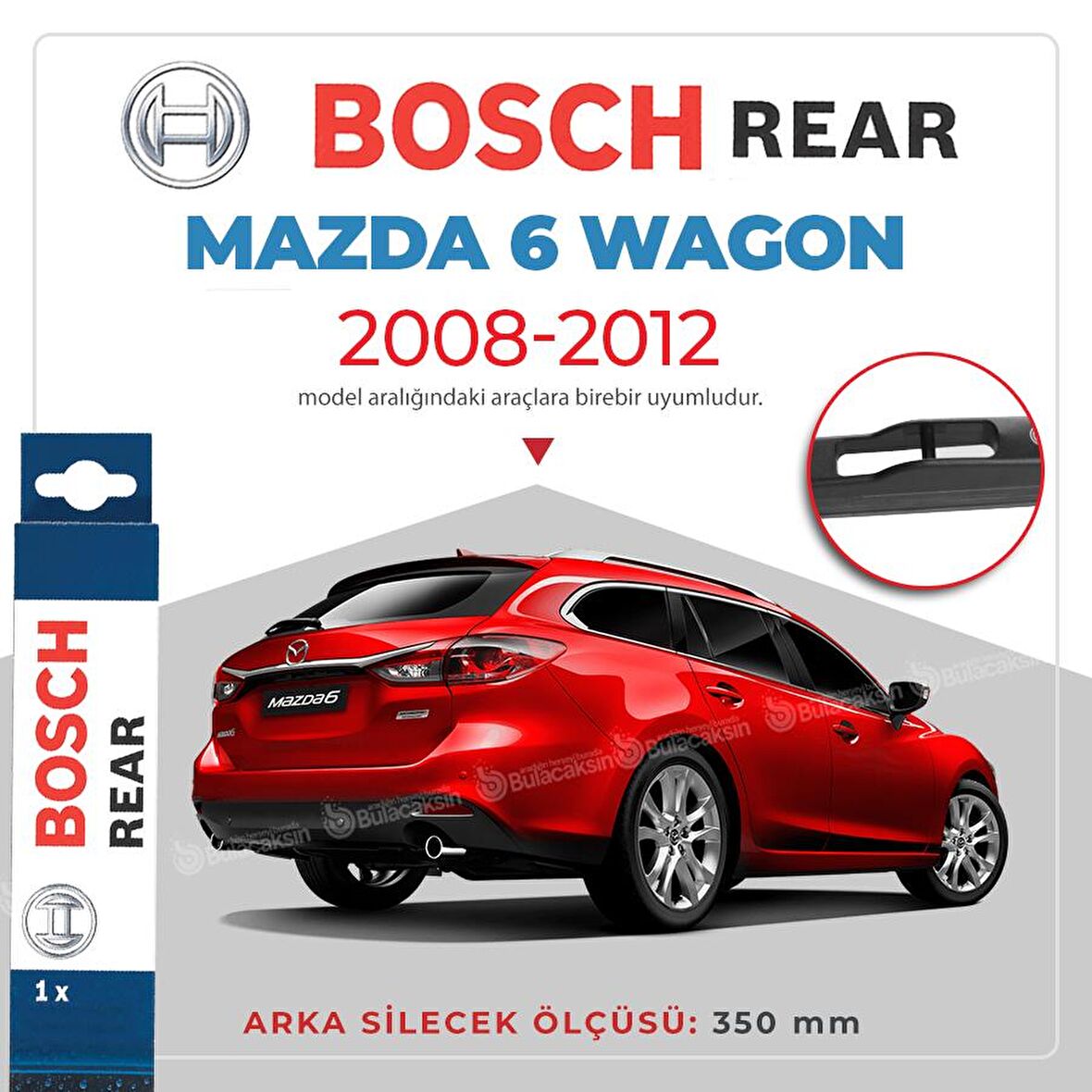 Bosch Rear Mazda 6 Wagon 2008 - 2012 Arka Silecek - H352