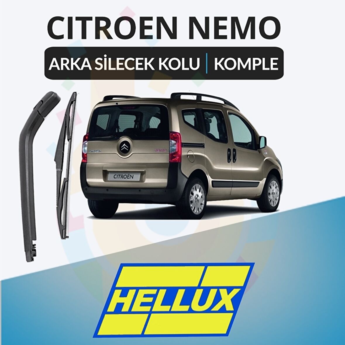Citroen Nemo Komple Arka Silecek Kolu Ve Süpürgesi