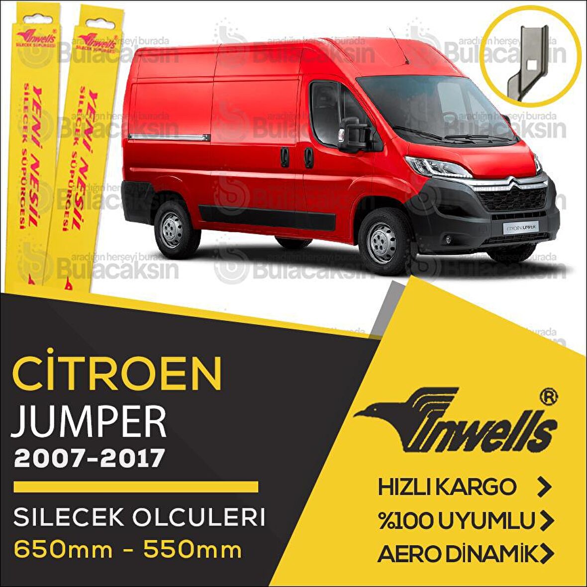 Citroen Jumper Muz Silecek Takımı (2007-2017) İnwells