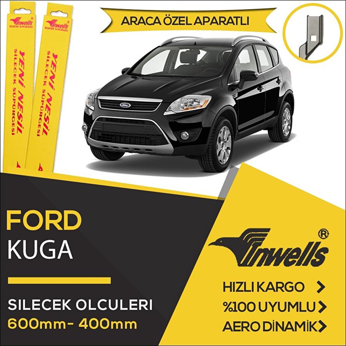 Ford Kuga Muz Silecek Takımı (2008-2012) İnwells