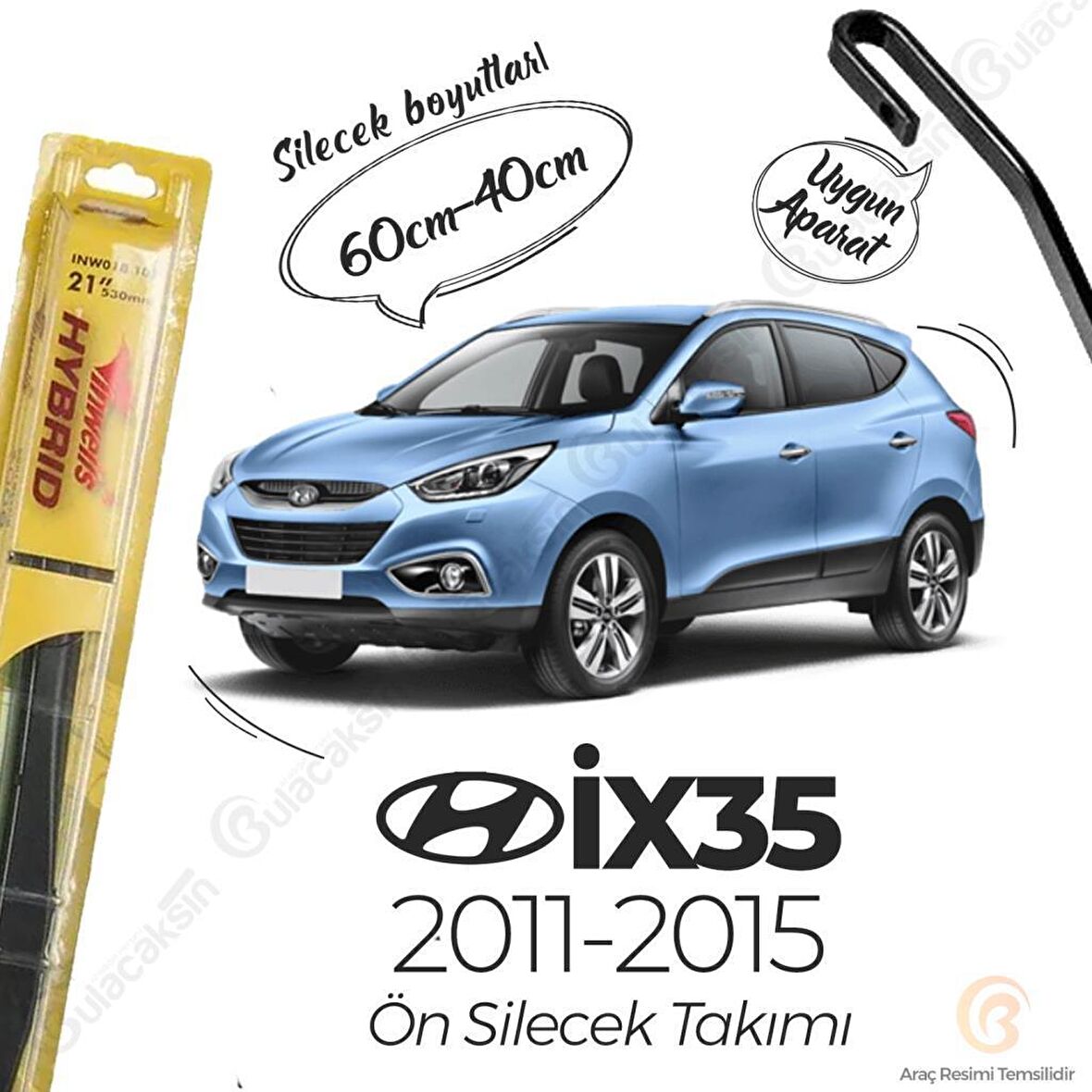 Hyundai İx35 Silecek Takımı (2011-2015) İnwells Hibrit