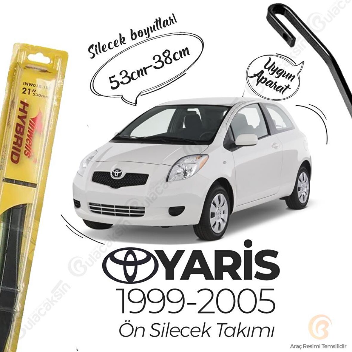 Toyota Yaris Silecek Takımı (1999-2005) İnwells Hibrit