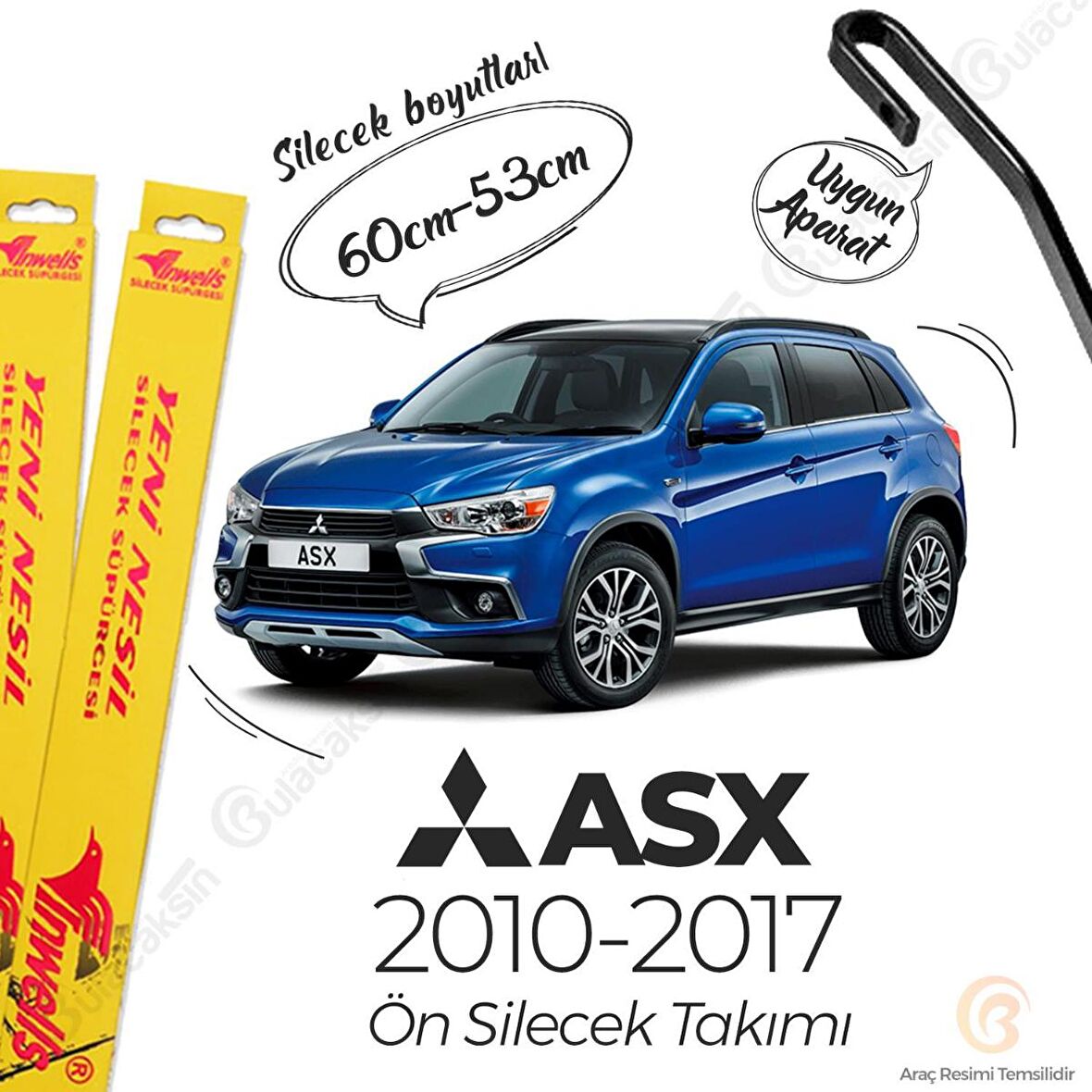 Mitsubishi Asx Muz Silecek Takımı (2010-2017) İnwells