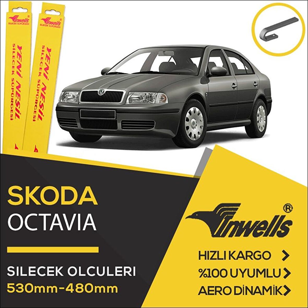 Skoda Octavia Muz Silecek Takımı (1996-2004) İnwells
