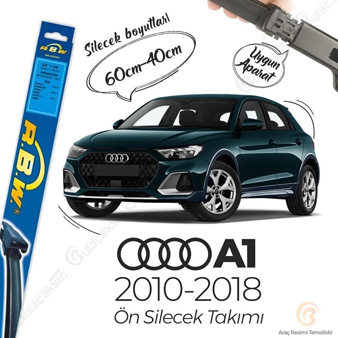Audi A1 Muz Silecek Takımı (2010-2018) RBW