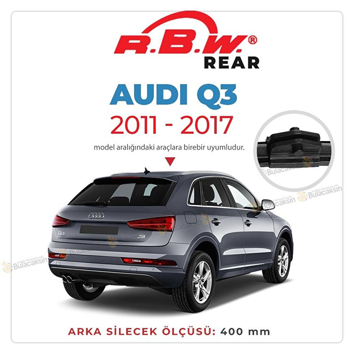 Audi Q3  Arka Silecek (2011-2017) RBW