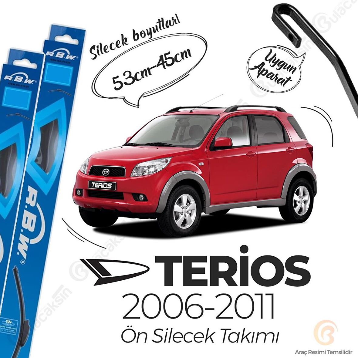 Daihatsu Terios Muz Silecek Takımı (2006-2011) RBW