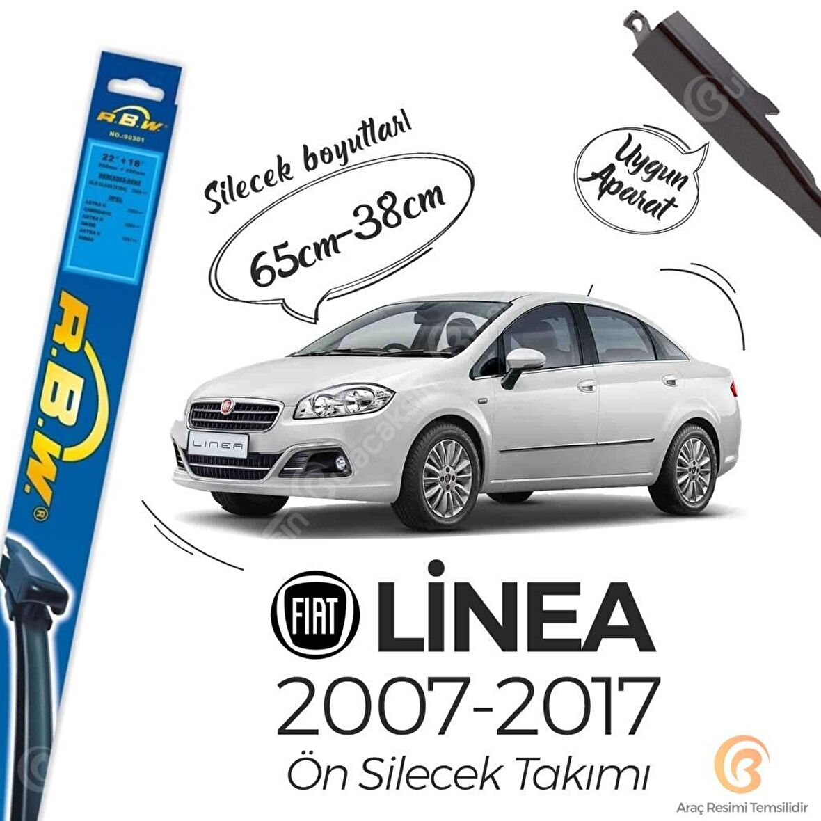 Fiat Linea Muz Silecek Takımı (2007-2017) RBW