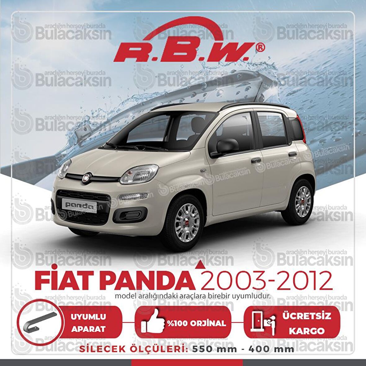 Fiat Panda Muz Silecek Takımı (2004-2012) RBW