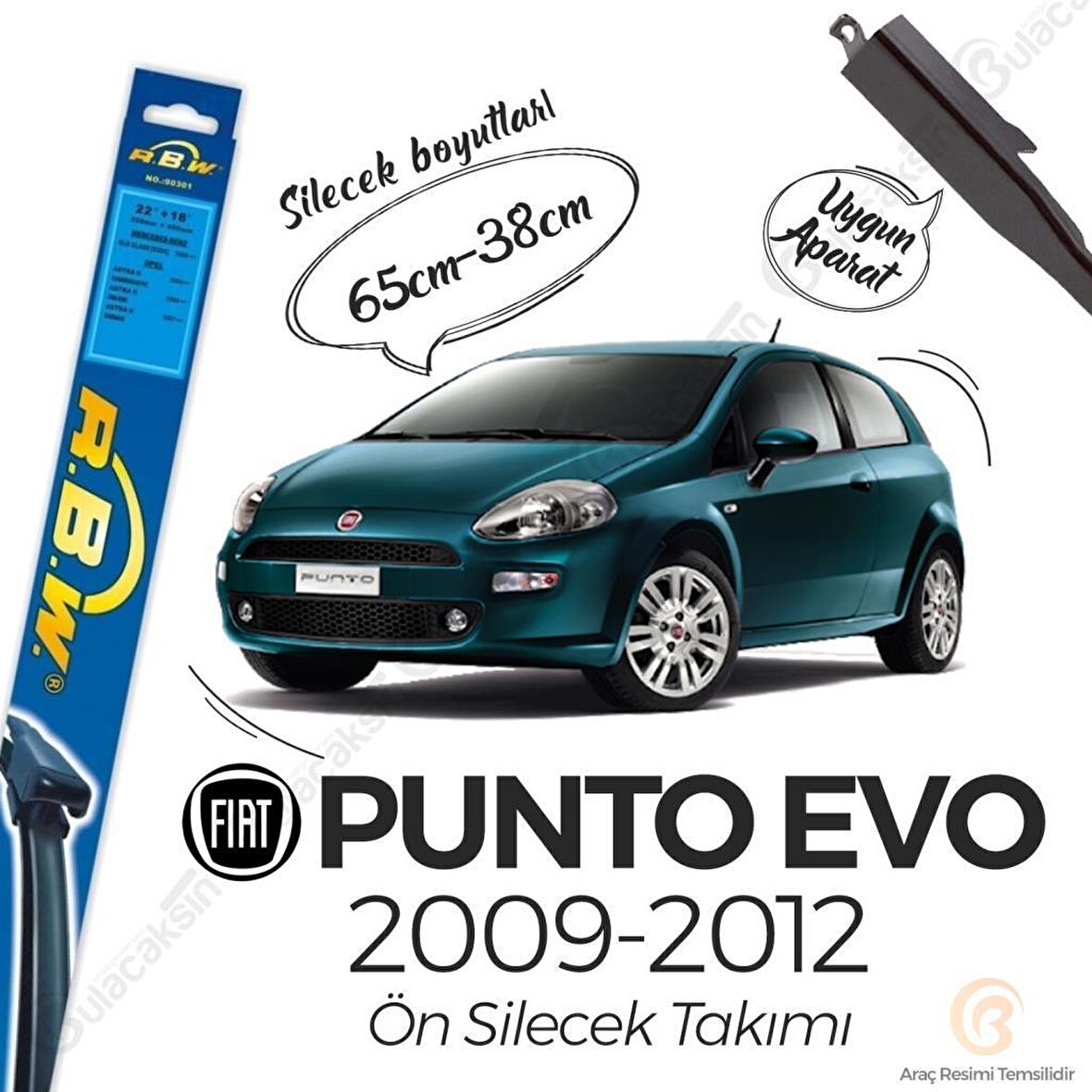 Fiat Punto Evo Muz Silecek Takımı (2009-2012) RBW