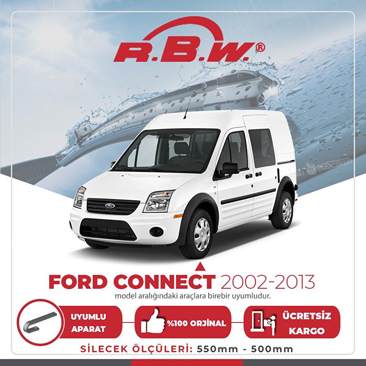 Ford Connect Muz Silecek Takımı (2002-2013) RBW