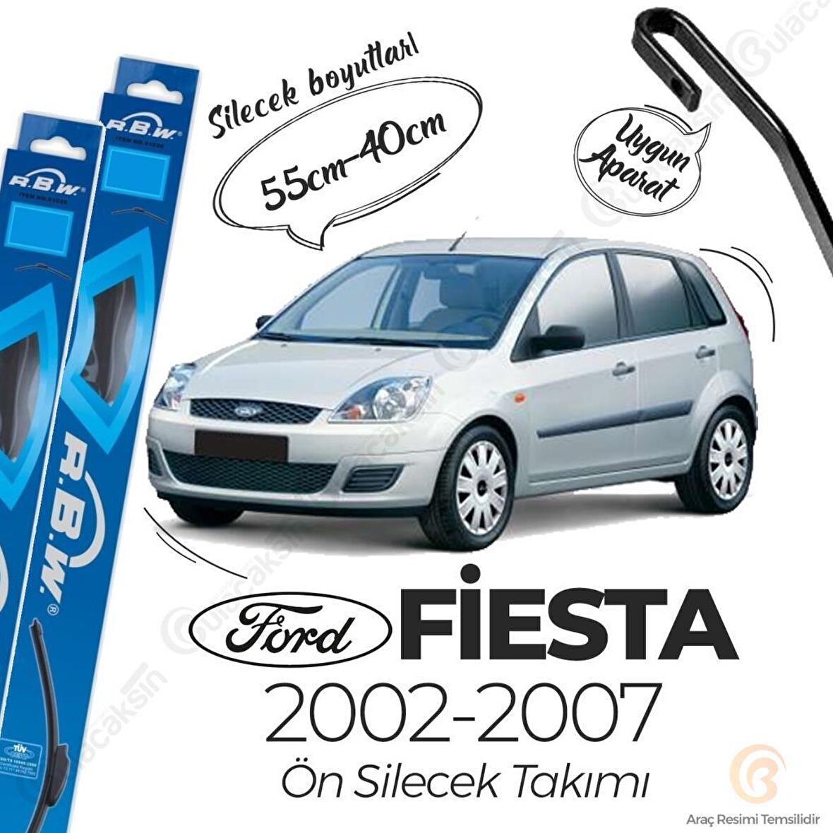 Ford Fiesta Muz Silecek Takımı (2002-2007) RBW