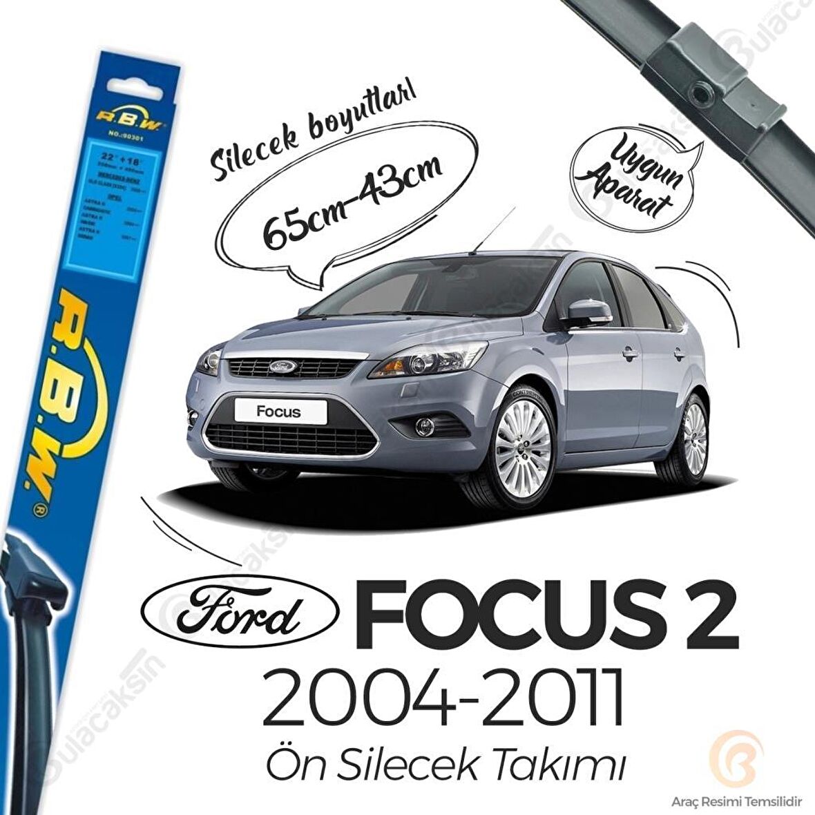 Ford Focus 2 Muz Silecek Takımı (2004-2011) RBW