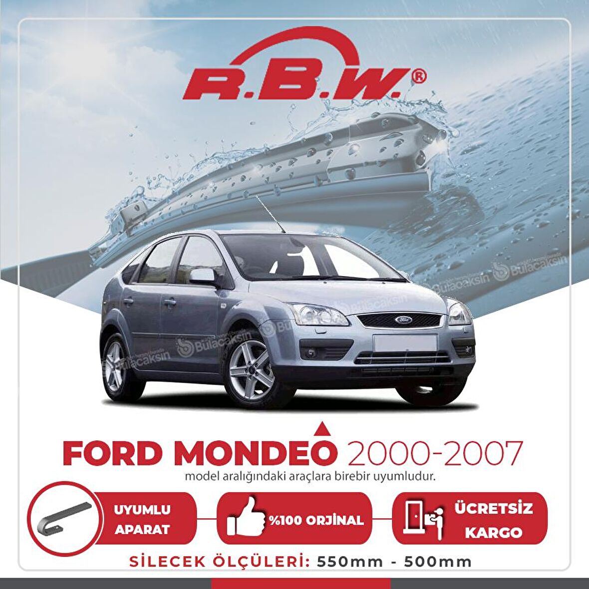 Ford Mondeo Muz Silecek Takımı (2000-2007) RBW