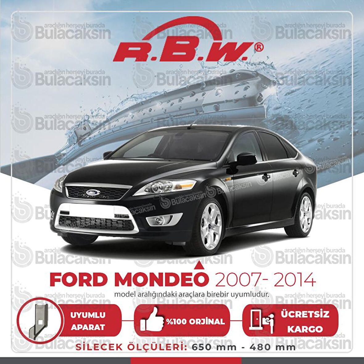 Ford Mondeo 4 Muz Silecek Takımı (2007-2014) RBW