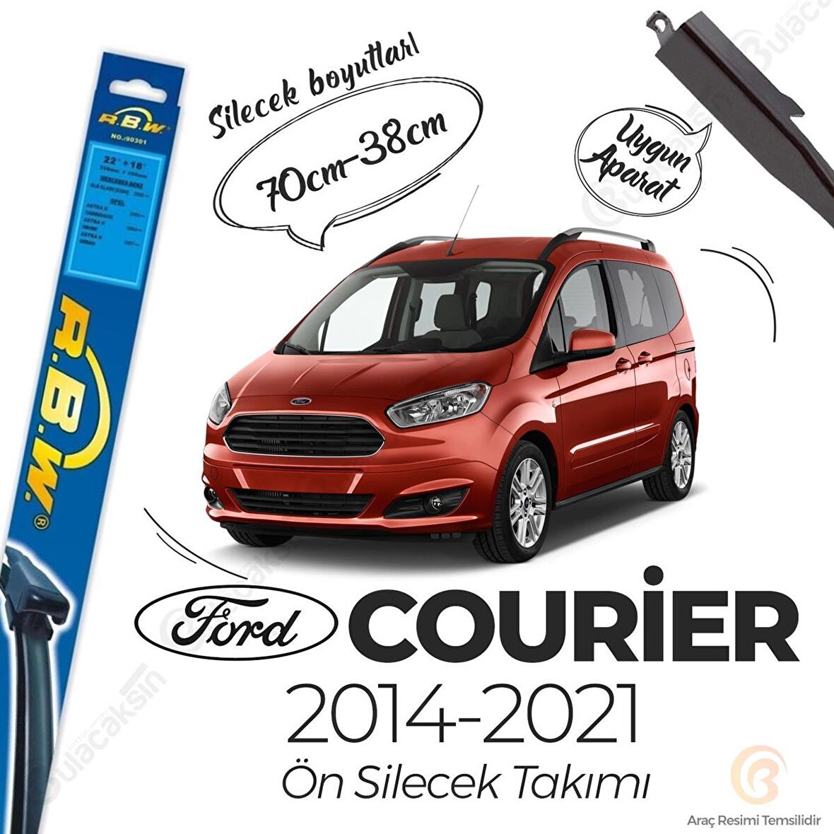 Ford Courier Muz Silecek Takımı (2014-2021) RBW