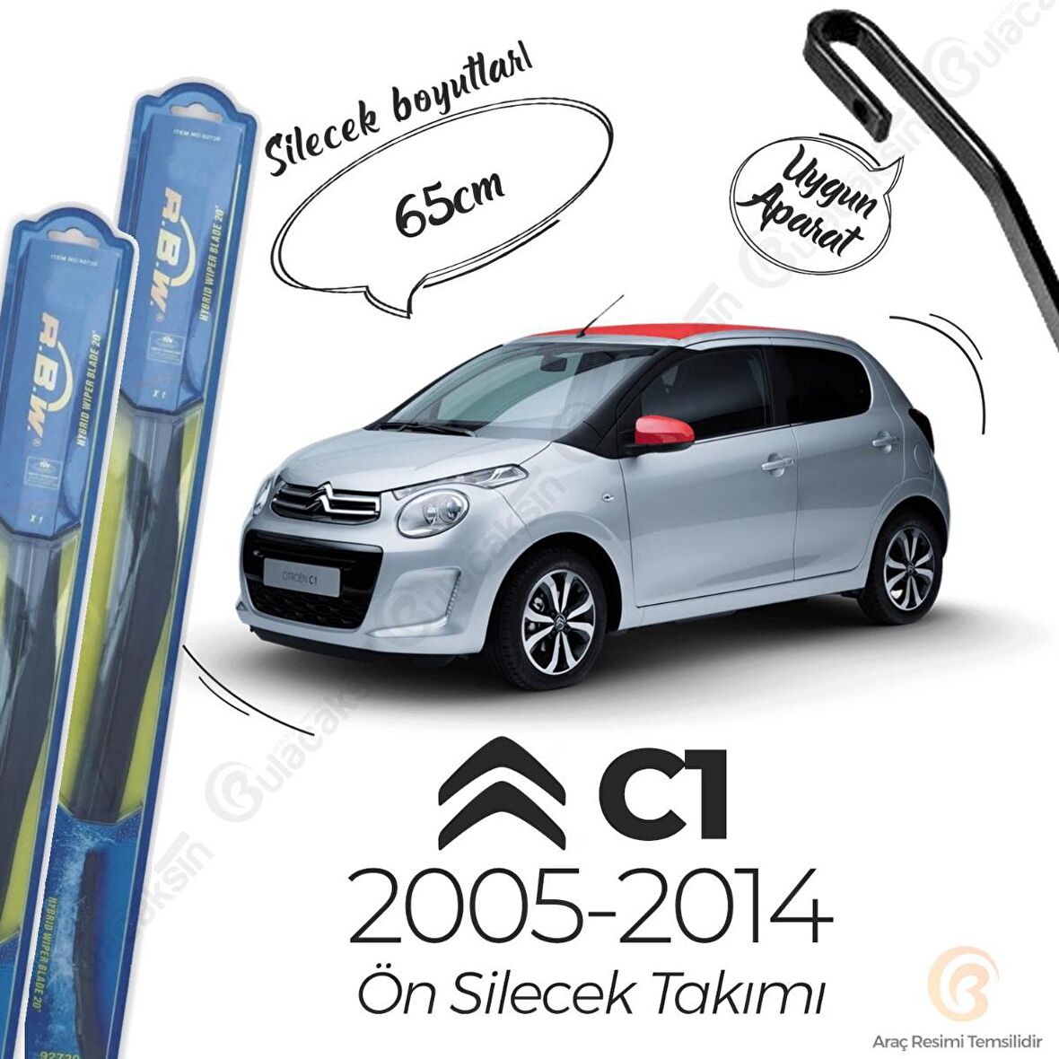 Citroen C1 Ön Silecek Takımı (2005-2013) RBW Hibrit