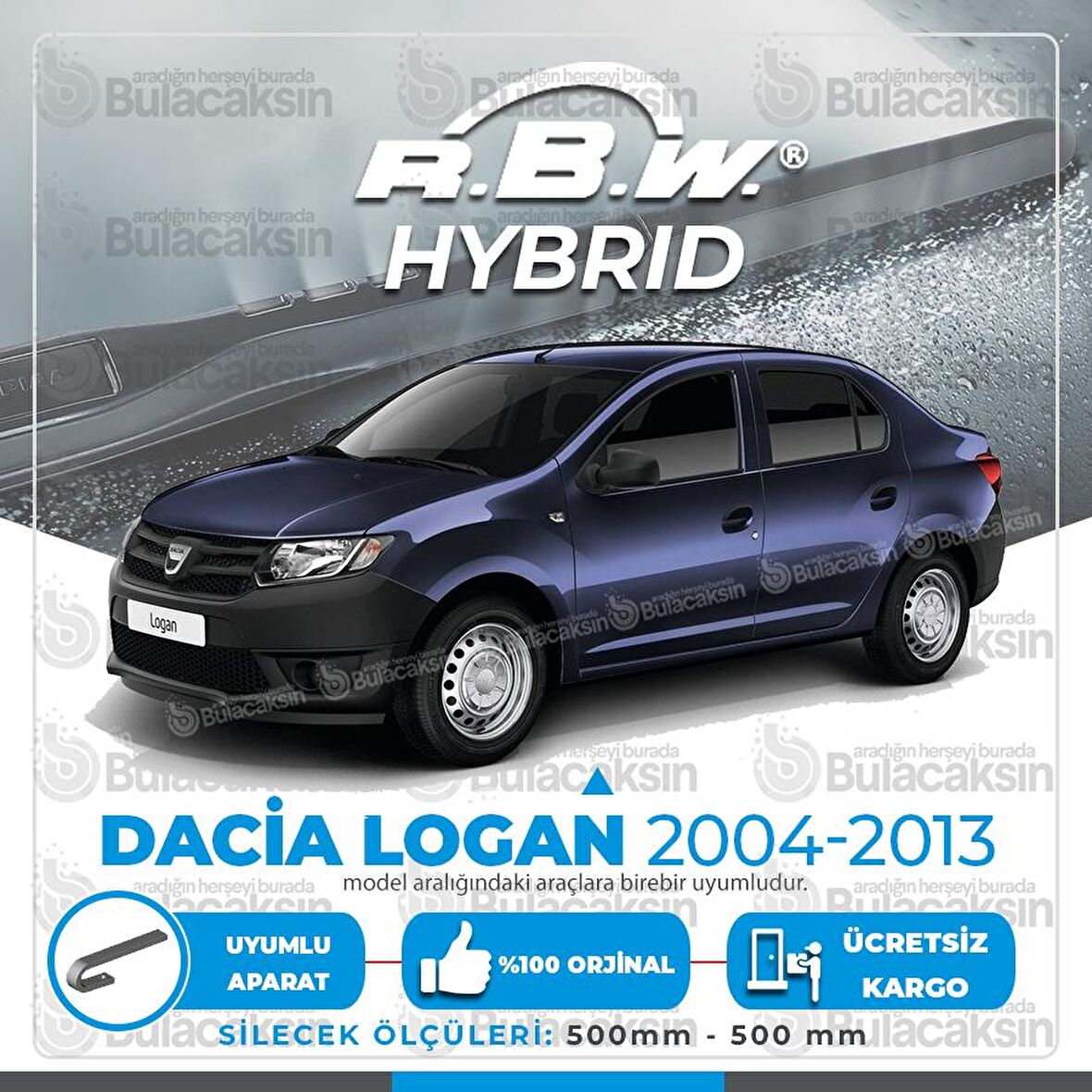 Dacia Logan Ön Silecek Takımı (2004-2013) RBW Hibrit