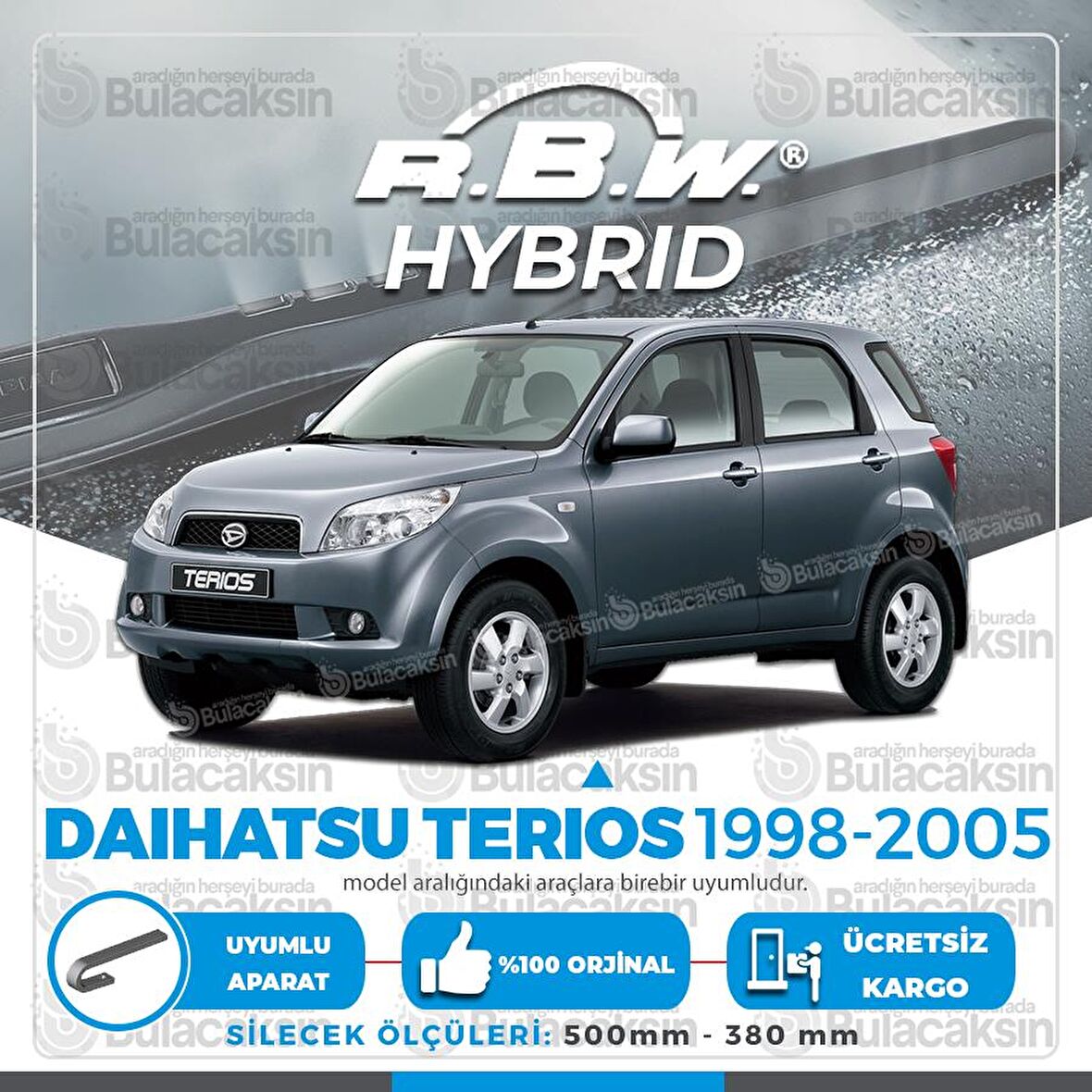 Daihatsu Terios Ön Silecek Takımı (1998-2005) RBW Hibrit