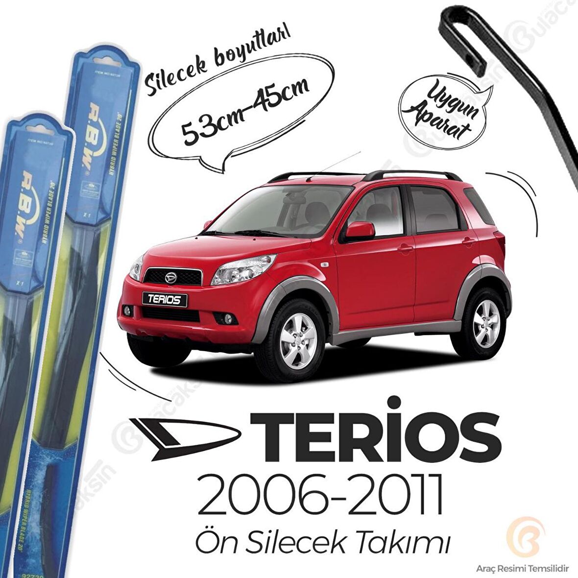 Daihatsu Terios Ön Silecek Takımı (2006-2012) RBW Hibrit