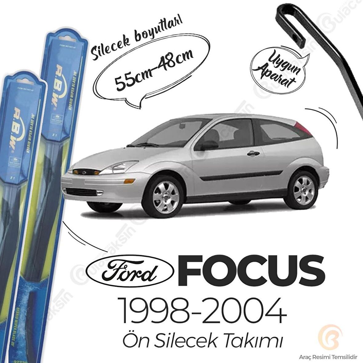 Ford Focus Ön Silecek Takımı (1998-2004) RBW Hibrit